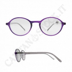 Reading Glasses +1.00 Oval Lens Colored Frame with Case