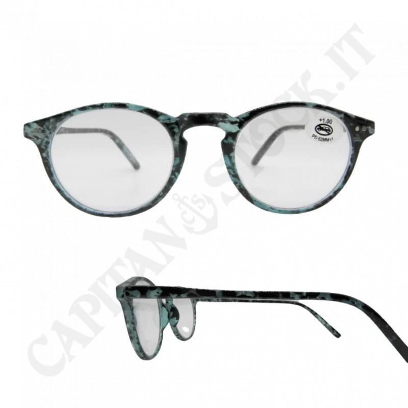 Acquista Occhiali da Lettura +1.00 Lente Ovale Montatura Colorata con Custodia a soli 5,90 € su Capitanstock 