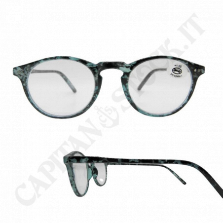 Acquista Occhiali da Lettura +1.00 Lente Ovale Montatura Colorata con Custodia a soli 5,90 € su Capitanstock 