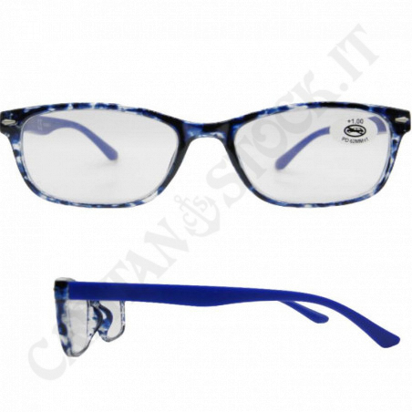Buy Reading Glasses +1.00 Rectangular Lens Colored Frame with Case at only €5.90 on Capitanstock