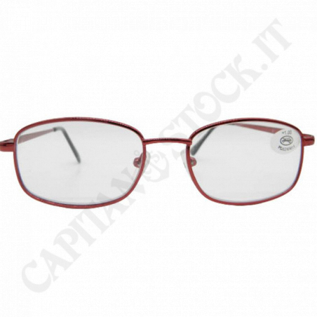Buy Reading Glasses +1.00 Rectangular Lens Colored Frame with Case at only €5.90 on Capitanstock