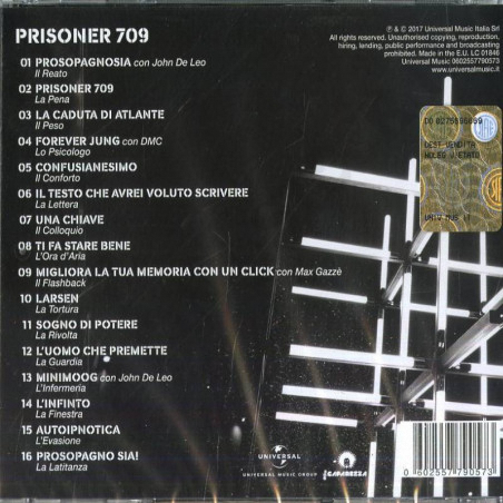 Buy Caparezza Prisoner 709 CD at only €9.90 on Capitanstock
