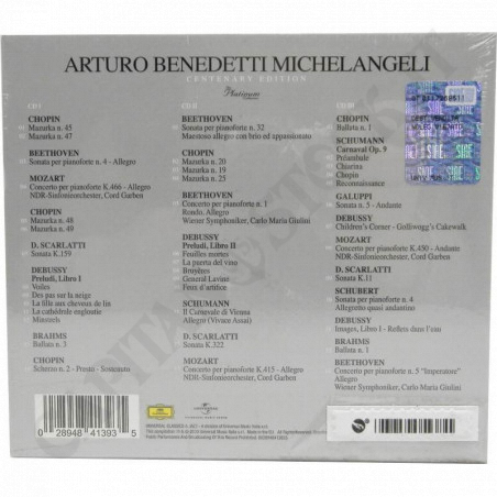 Buy Arturo Benedetti Michelangeli The Platinum Collection Centenary Edition - 3 CD at only €16.90 on Capitanstock