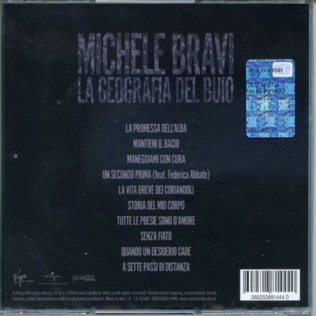 Buy Michele Bravi La Geografia del Buio CD at only €9.50 on Capitanstock