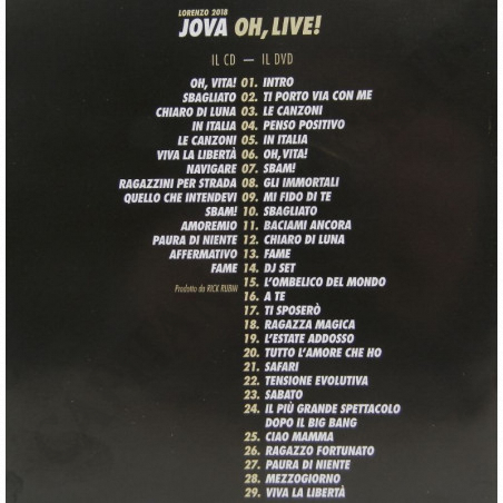 Acquista Jovanotti OH Live OH Vita Live 2018 CD/DVD a soli 6,21 € su Capitanstock 