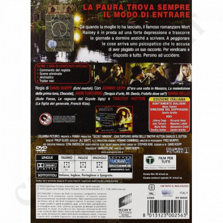 Acquista Secret Window DVD a soli 3,83 € su Capitanstock 