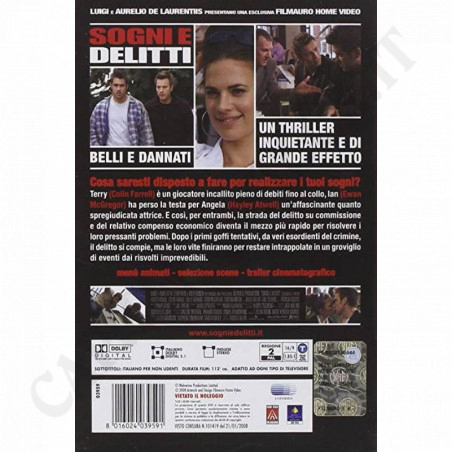Acquista Sogni e Delitti Film DVD a soli 3,42 € su Capitanstock 