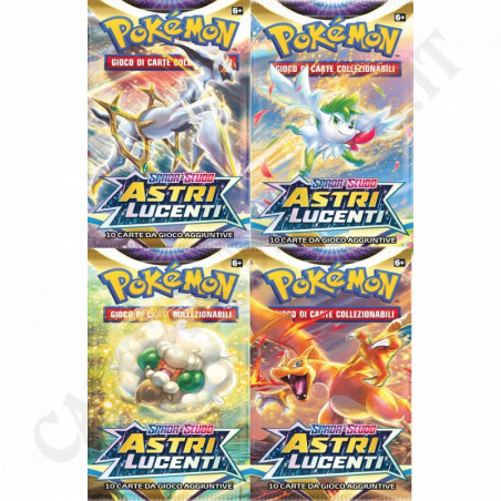 Buy Pokémon Sword and Shield Shining Stars Pack of 10 Additional Cards - IT at only €6.49 on Capitanstock