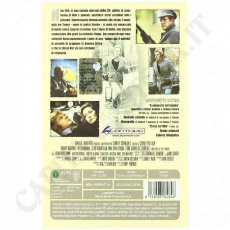 Acquista I Tre Giorni Del Condor DVD e Libro a soli 7,15 € su Capitanstock 
