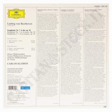 Buy Carlos Kleiber Beethoven Wiener Philharmoniker Symphonie Nr. 7 Vinyl at only €15.90 on Capitanstock