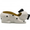 Buy White Porcelain Candle Holder Dog With Black Spots at only €3.58 on Capitanstock