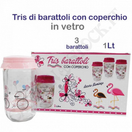 Buy Tris Jar with Lid 1 Lt. at only €6.30 on Capitanstock Buy Tris Jar with Lid 1 Lt. at only €6.30 on Capitanstock