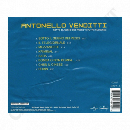 Buy Antonello Venditti Sotto il Segno dei Pesci and Other Successes at only €6.90 on Capitanstock