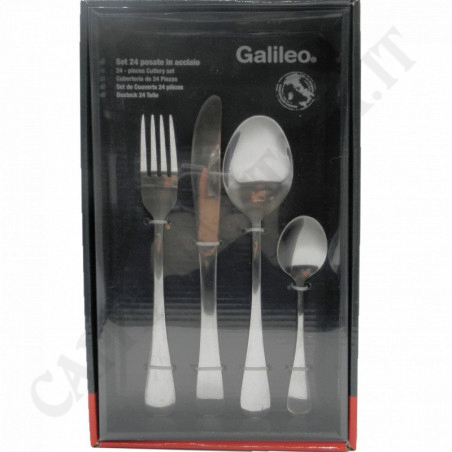 Buy Galileo Casa 24 Piece Steel Cutlery Set at only €14.03 on Capitanstock