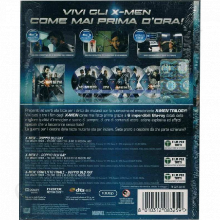Acquista X - Men Trilogy Blu Ray a soli 19,90 € su Capitanstock 