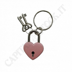 Heart Shaped Padlock Keychain