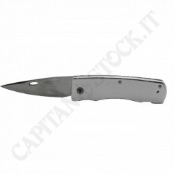 Modern Knife Collection Straight Silver Metal Handle