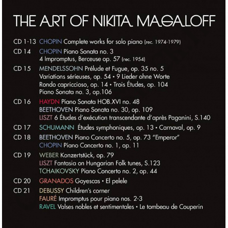 Acquista Decca The Art of Nikita Magaloff 21 CD a soli 35,91 € su Capitanstock 