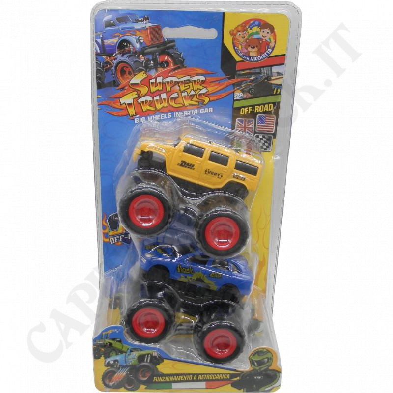 Set 2 Off-road vehicle Super Trucks with rear-loading Set 2 Off-road vehicle Super Trucks with rear-loading