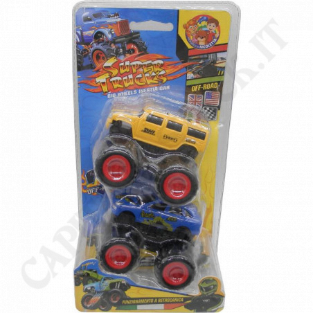 Buy Set 2 Off-road vehicle Super Trucks with rear-loading at only €3.60 on Capitanstock Buy Set 2 Off-road vehicle Super Trucks with rear-loading at only €3.60 on Capitanstock