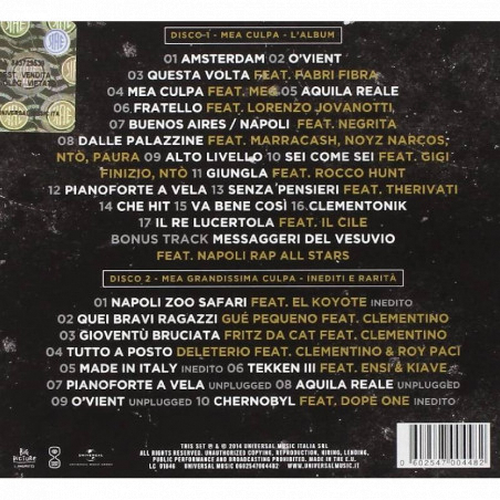 Buy Clementino - Mea Culpa - Gold Edition - 2 CD at only €8.10 on Capitanstock