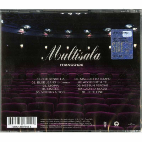 Buy Franco126 Multisala CD at only €11.90 on Capitanstock
