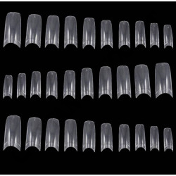 E.M. Nails 100 Pieces False Nails Transparent