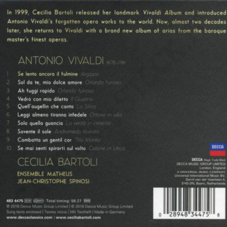 Acquista Cecilia Bartoli Antonio Vivaldi 30 Years CD a soli 5,90 € su Capitanstock 