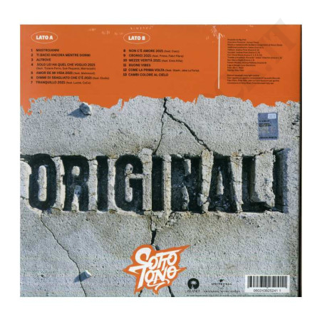 Acquista Sottotono Originali Vinile a soli 24,90 € su Capitanstock 