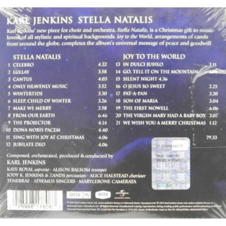 Buy Karl Jenkins Stella Natalis CD at only €7.90 on Capitanstock