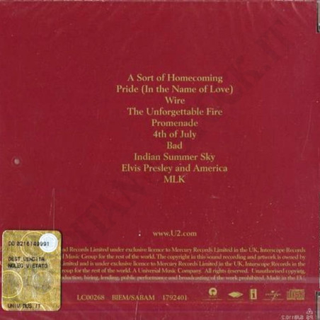 Buy U2 The Unforgettable Fire CD at only €7.90 on Capitanstock