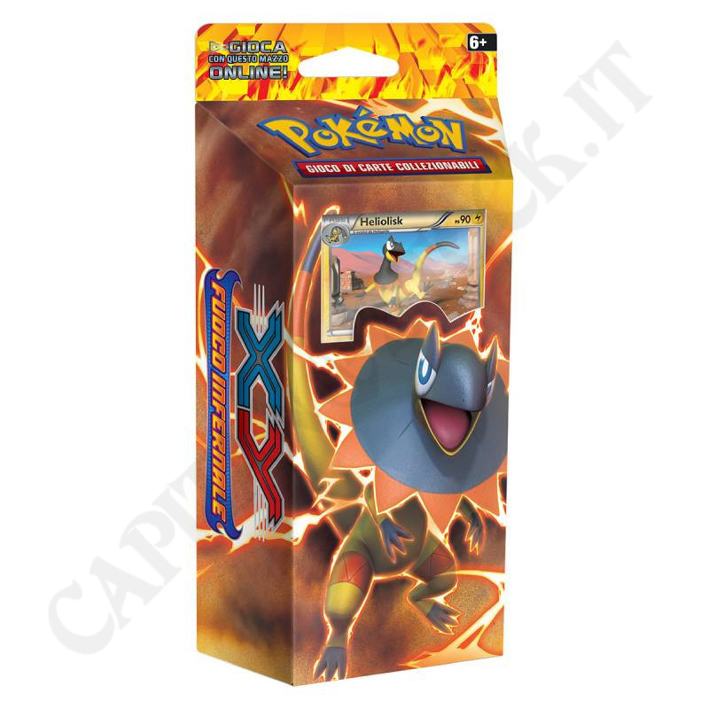 Pokèmon Deck XY Fuoco Infernale Saetta Ardente Heliolisk Ps 90 - Lievi Imperfezioni