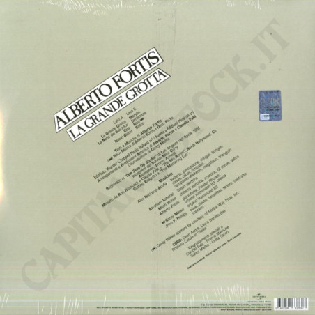 Acquista Alberto Fortis La Grande Grotta Vinile 180g a soli 18,99 € su Capitanstock 