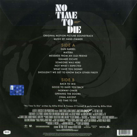 Acquista No Time To Die 007 Soundtrack Con Stampa su Vinile a soli 23,90 € su Capitanstock 