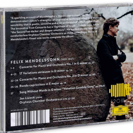 Acquista Jan Lisiecki Mendelssohn CD a soli 14,90 € su Capitanstock 