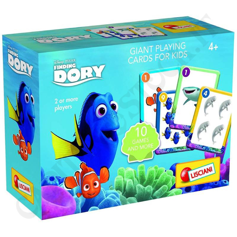 Lisciani Giochi Dory Giant Cards per Bambini - 40 Carte - 10 Giochi Diversi 4+