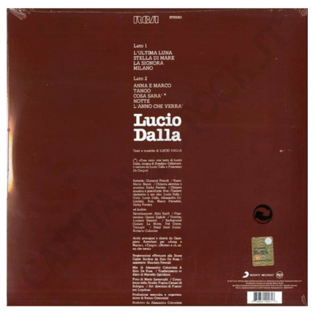 Buy Lucio Dalla Vinyl Second choice at only €8.90 on Capitanstock