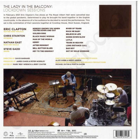 Buy Eric Clapton The Lady in the Balcony Lockdown Session DVD + Blu Ray + CD at only €24.90 on Capitanstock