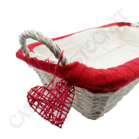 Buy Wicker Lined Basket with Heart at only €5.99 on Capitanstock