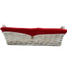 Buy Red Lined Wicker Basket at only €5.99 on Capitanstock