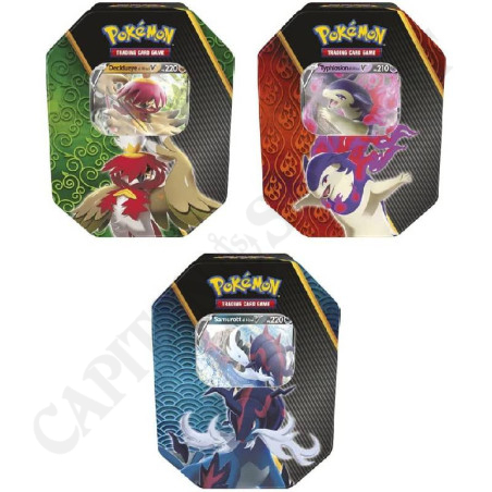 Buy Pokémon Tin Box Samurott di Hisui V PS 220 - IT at only €24.50 on Capitanstock