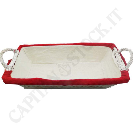 Buy Red Lined Wicker Basket at only €5.99 on Capitanstock