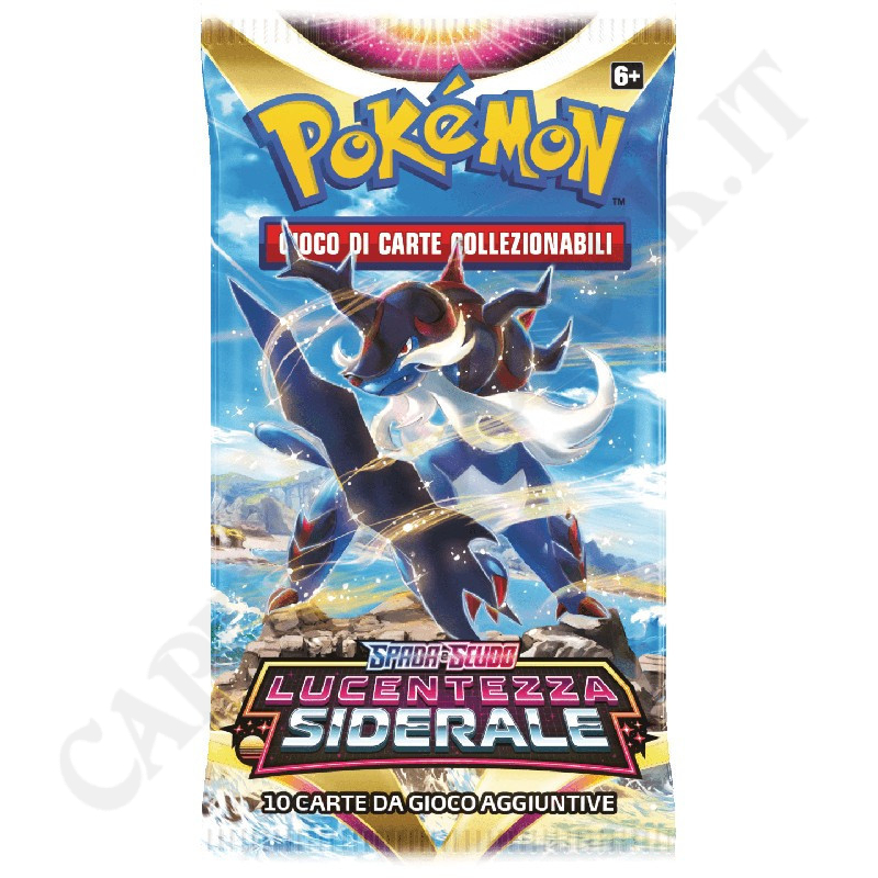 Acquista Pokémon Spada e Scudo Lucentezza Siderale - Bustina 10 Carte Aggiuntive - IT a soli 7,19 € su Capitanstock 