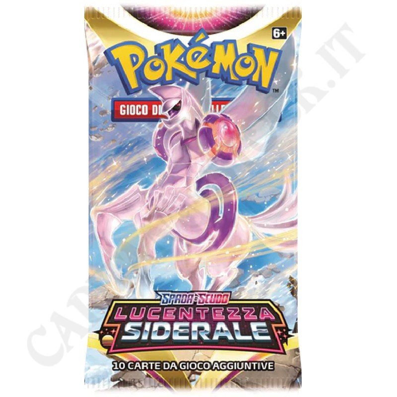 Acquista Pokémon Spada e Scudo Lucentezza Siderale - Bustina 10 Carte Aggiuntive - IT a soli 7,19 € su Capitanstock 