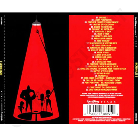 Buy Incredibles 2 Soundtrack CD at only €8.50 on Capitanstock