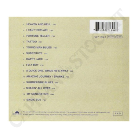 Buy The Who Live at Leeds CD at only €6.99 on Capitanstock