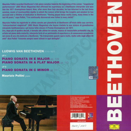 Acquista Maurizio Pollini Beethoven The Last Three Sonatas 2 LP - Doppio Vinile a soli 29,99 € su Capitanstock 