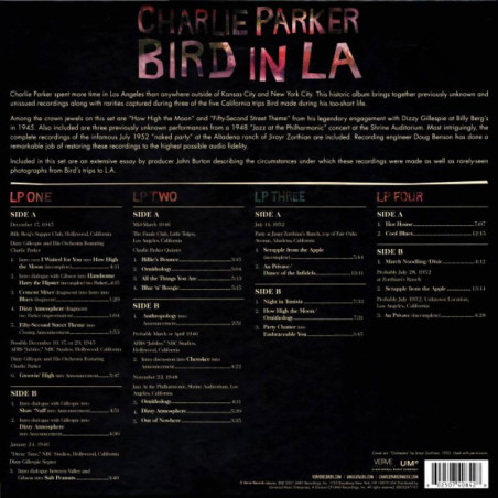 Acquista Charlie Parker Bird in LA 2 CD a soli 16,80 € su Capitanstock 