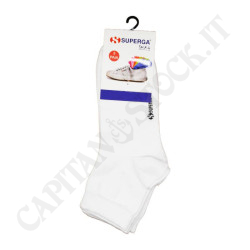Acquista Superga Socks Calza Bassa 3 Paia Colore Bianco a soli 4,59 € su Capitanstock 