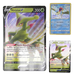 Pokémon Virizion V PS 200 Promotional Card + Giant Card + Keldeo Card
